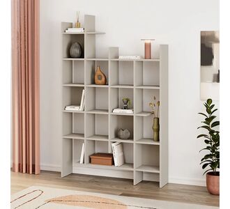 Βιβλιοθήκη Manco Megapap χρώμα sandstone 122x25,5x188εκ. |  Βιβλιοθήκες στο espiti