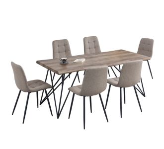 ΣΕΤ ΤΡΑΠΕΖΑΡΙΑΣ 7ΤΜΧ VIGOR HM21355 ΤΡΑΠΕΖΙ 180x90εκ ΜΕ 6 ΚΑΡΕΚΛΕΣ |  Σετ τραπεζαρίες στο espiti