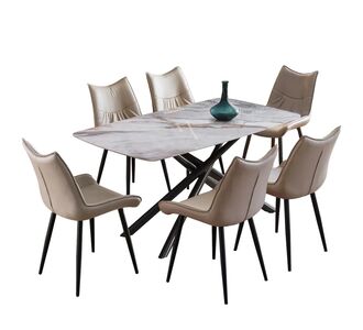ΣΕΤ ΤΡΑΠΕΖΑΡΙΑΣ 7ΤΜΧ ISKA HM21363 ΚΕΡΑΜΙΚΟ TOP/ΜΕΤΑΛ. ΠΟΔΙΑ--PU ΜΠΕΖ/ΜΕΤΑΛ.ΠΟΔΙΑ |  Σετ τραπεζαρίες στο espiti