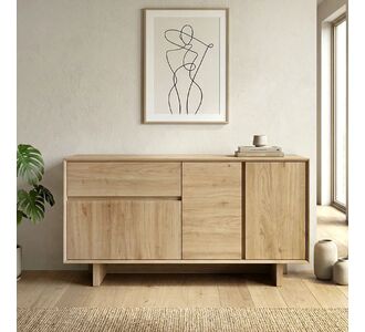 Μπουφές Capri Megapap χρώμα sapphire oak 146x45x76,5εκ. |  Μπουφέδες στο espiti