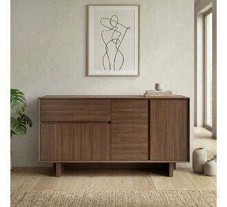 Μπουφές Capri Megapap χρώμα καρυδί milano 146x45x76,5εκ. |  Μπουφέδες στο espiti