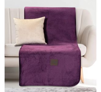 Beauty Home Ριχτάρι Διθέσιο Velvety Art 8411 180x250 Μωβ       |  Ριχτάρια στο espiti