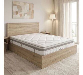 Κρεβάτι με στρώμα Athos Utopia pakoworld sonoma 160x200εκ |  Κρεβάτια στο espiti