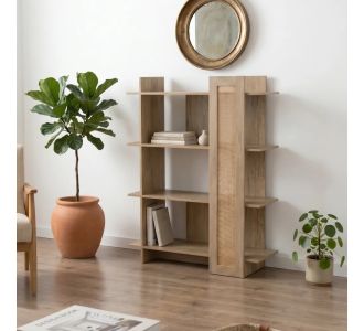 Βιβλιοθήκη Oslo pakoworld sonoma 75x32x95εκ |  Βιβλιοθήκες στο espiti