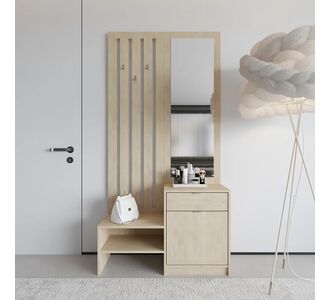 Έπιπλο εισόδου με καθρέπτη Citra pakoworld sonoma 100x34.3x199.5εκ |  Βιτρίνες - Έπιπλα εισόδου στο espiti