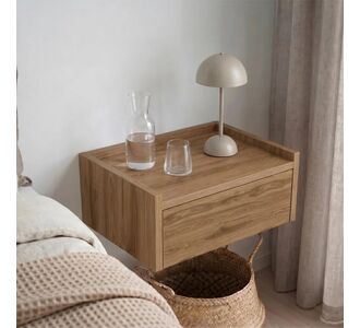 Κομοδίνο επιτοίχιο Brisa Megapap χρώμα καρυδί Ud 42x35x18,2εκ. |  Κομοδίνα στο espiti