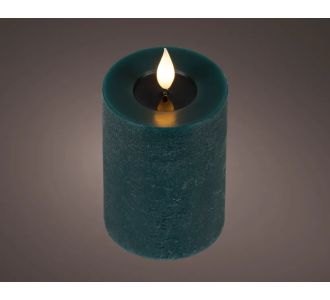 Beauty Home LED Κερί από Κερί Wax με Ρεαλιστική Φλόγα Emerald Ø7.5 x 13.5 cm       |  Κεριά στο espiti
