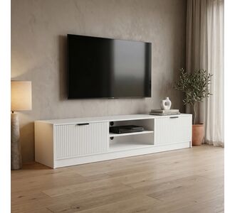 Έπιπλο τηλεόρασης Lemardo pakoworld λευκό 180x40x40εκ |  Έπιπλα τηλεόρασης στο espiti