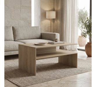 Τραπέζι σαλονιού Coffa pakoworld sonoma 90x60x45εκ |  Τραπεζάκια σαλονιού στο espiti