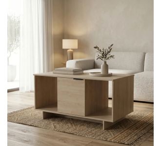 Τραπέζι σαλονιού Nalinda pakoworld sonoma 100x55x55εκ |  Τραπεζάκια σαλονιού στο espiti
