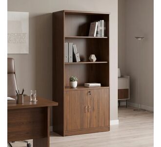 Βιβλιοθήκη γραφείου επαγγελματική Fesialo pakoworld wenge 80x40x180εκ |  Βιβλιοθήκες γραφείου στο espiti