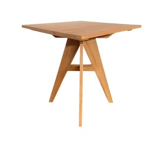 Τραπέζι Cadrada pakoworld teak ξύλο σε φυσική απόχρωση 70x70x76εκ |  Τραπέζια στο espiti
