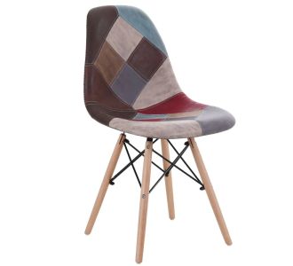 Καρέκλα ArteLibre CORYLOUS Patchwork Microfiber Ύφασμα/Ξύλο 51x46x82cm 14590002 ArteLibre |  Καρέκλες στο espiti