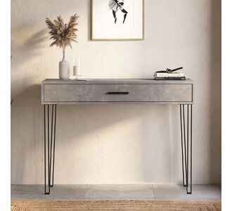 Κονσόλα Rochel Megapap χρώμα γκρι σκυροδέματος 120x35x89,8εκ. |  Συρταριέρες -Κονσόλες στο espiti