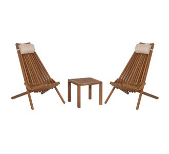 LOUNGE ΣΕΤ ΕΞ.ΧΩΡΟΥ 3ΤΜΧ SHIGAN HM10993 ΞΥΛΟ ΑΚΑΚΙΑΣ--ΜΑΞΙΛΑΡI ΚΕΦΑΛΗΣ ΣΕ ΜΠΕΖ |  Σαλόνια κήπου στο espiti