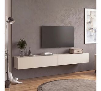 Έπιπλο τηλεόρασης επιτοίχιο Espanse Megapap χρώμα sandstone 241,8x31,7x30εκ. |  Έπιπλα τηλεόρασης στο espiti