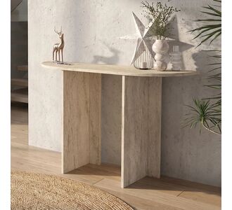 Κονσόλα Cortado Megapap χρώμα travertine 120x35x75εκ. |  Συρταριέρες -Κονσόλες στο espiti