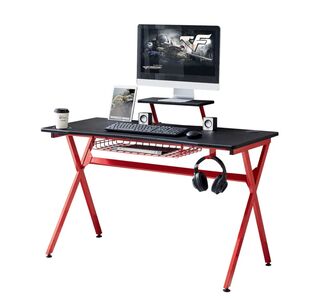 Γραφείο Gaming ArteLibre PETROSYS Μαύρο/Κόκκινο 120x60.5x90cm 14580007 ArteLibre |  Γραφεία στο espiti