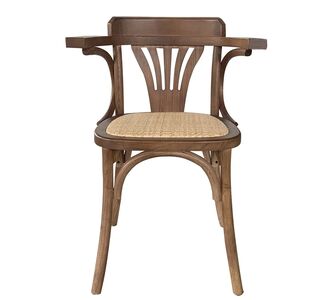 Καρέκλα Επαγγελματική ArteLibre HYPERION Καρυδί Ξύλο/Rattan 45x42x77cm 15320018 ArteLibre |  Καρέκλες στο espiti
