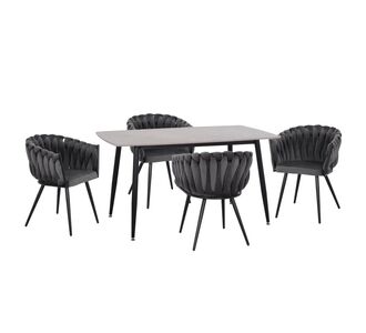 ΣΕΤ ΤΡΑΠΕΖΑΡΙΑΣ 5ΤΜΧ RAVEN HM12116.01 ΚΕΡΑΜΙΚΟ TOP ΓΚΡΙ ΜΑΡΜΑΡΟ--ΓΚΡΙ ΒΕΛΟΥΔΟ |  Σετ τραπεζαρίες στο espiti