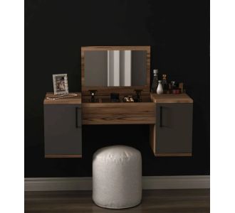 Stewehome Τραπεζάκι Νιπτήρα με Ντουλάπι &amp; Καθρέφτη λευκό 100x (ΤΡΑΠΕΖΙ ΓΙΑ ΜΑΚΙΓΙΑΖ ΜΕ ΚΑΘΡΕΦΤΗ ΠΟΥ ΑΝΟΙΓΟΚΛΕΙΝΕΙ) 100x35.5x35.5 cm 811461 |  Συρταριέρες -Κονσόλες στο espiti