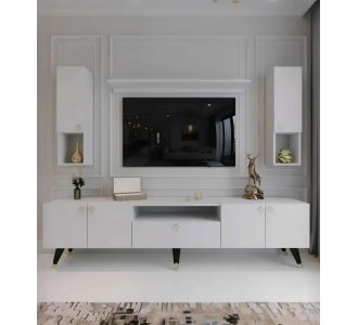 Stewehome Κονσόλα Πολυμέσων Χρυσής Χάρης (200 cm) 180x30x46 cm 140073 |  Έπιπλα τηλεόρασης στο espiti