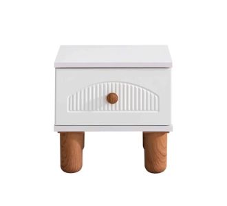 Stewehome Κομοδίνο Ξύλινο με 1 Συρτάρι Λευκό / Sonoma Υ43 x Π42 x Β40εκ 42x40x43 cm 450943 |  Παιδικά έπιπλα στο espiti