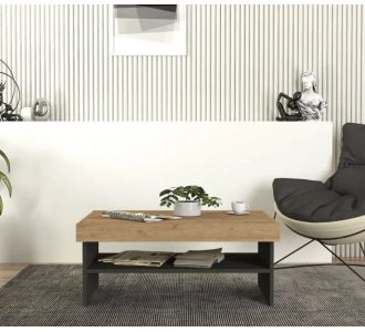 Stewehome Ορθογώνιο Τραπεζάκι Σαλονιού Ανθρακί 93.6x63.6x18 cm 486882 |  Τραπεζάκια σαλονιού στο espiti