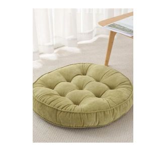 Stewehome Στρογγυλό μαξιλάρι δαπέδου γκρι 58x58 cm 994371 |  Πουφ στο espiti