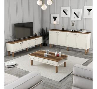 Stewehome Σαλόνι Bohemian 3 L Λευκό 105x60x35.6 cm 112199 |  Φοιτητικα Πακετα στο espiti