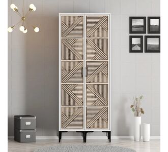 Stewehome Ντουλάπα με δύο πόρτες (PP) Lidya / Lidya 80x47x210 cm 381846 |  Ντουλάπες ρούχων στο espiti