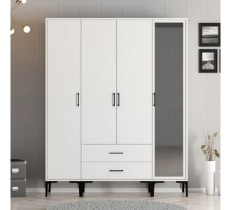 Stewehome Ντουλάπα με τέσσερις πόρτες (STR) Lidya / Lidya 160x47x201 cm 301791 |  Ντουλάπες ρούχων στο espiti