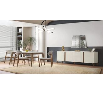 Stewehome Ξύλινη Τραπεζαρία 92x190x90 cm 635804 |  Φοιτητικα Πακετα στο espiti