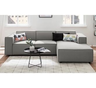 Stewehome Zeus Μπεζ Γωνιακός Καναπές 260x177x177 cm 381743 |  Καναπέδες γωνιακοί στο espiti