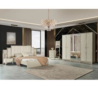 Stewehome Σετ Κρεβατοκάμαρας με Λιτή &amp; Κομψή Γραμμή 160x200x105 cm 520544 |  Σέτ Κρεβατοκάμαρας στο espiti