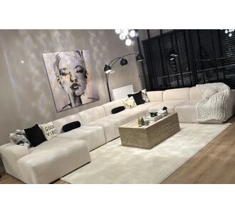 Stewehome Γωνιακός Καναπές,Μοντέρνος &amp; Πολυτελής -γκρι-450cm x 450x290x80 cm 880429 |  Καναπέδες γωνιακοί στο espiti
