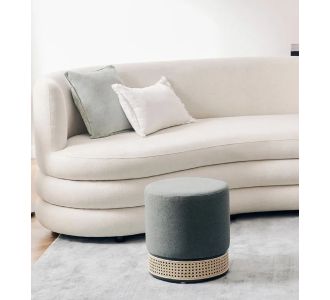 Stewehome Mara Πουφ Μοντέρνο &amp; Ισκανδιναβικό Στυλ-γκρι 37x40 cm 931983 |  Πουφ στο espiti