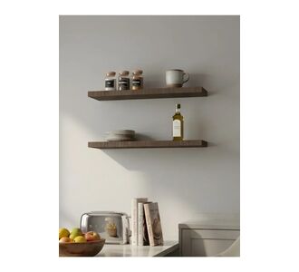 Stewehome Διακοσμητικό ράφι τοίχου MDF (Φυσικό πεύκο) 70x15x15 cm 602236 |  Ραφιέρες τοίχου στο espiti