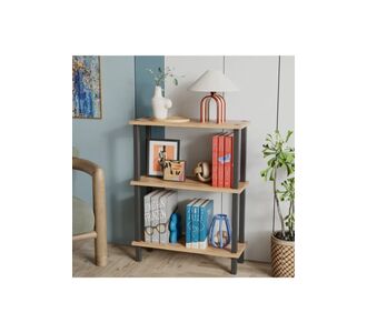 Stewehome Βιβλιοθήκη με 3 ράφια από σανίδα (Δρυς) 52x22x145 cm 660350 |  Βιβλιοθήκες στο espiti
