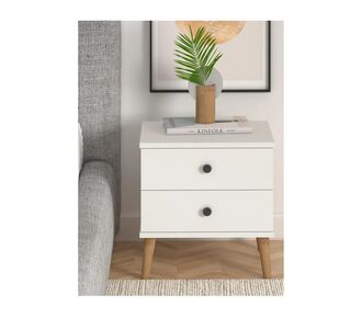 Stewehome Σκανδιναβικό κομοδίνο με συρτάρια 45x38x51 cm 652315 |  Κομοδίνα στο espiti