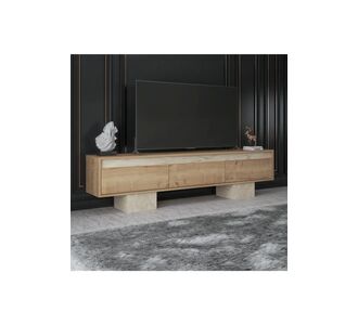 Stewehome Μοντέρνα επιπλο τηλεόρασης με ντουλάπια από Συνθετικό ξύλο 180x30x45 cm 818575 |  Έπιπλα τηλεόρασης στο espiti
