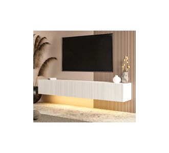 Stewehome Μοντέρνα επιτοίχια μονάδα τηλεόρασης με LED φωτισμό ημέρας και επιφάνεια 180x31x28 cm 785574 |  Έπιπλα τηλεόρασης στο espiti