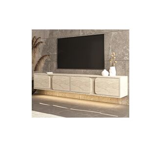 Stewehome Έπιπλο τηλεόρασης με φωτισμό LED για τοίχο 180x30x30 cm 600850 |  Έπιπλα τηλεόρασης στο espiti