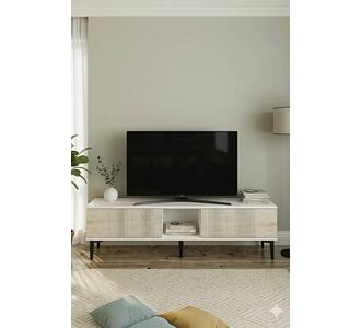 Stewehome Έπιπλο τηλεόρασης με ντουλάπια από Συνθετικό ξύλο μοντέρνου στιλ 150x30x41 cm 870675 |  Έπιπλα τηλεόρασης στο espiti