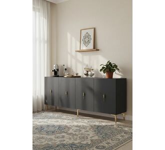 Stewehome πολυλειτουργική κονσόλα ντουλάπι για γωνιά καφέ και έπιπλο τηλεόρασης 150x32x75 cm 418452 |  Βιτρίνες - Έπιπλα εισόδου στο espiti