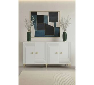Stewehome Κονσόλα έπιπλο τηλεόρασης πολυλειτουργικό ντουλάπι γωνιά καφέ από Συνθετικό ξύλο 150x32x75 cm 631766 |  Βιτρίνες - Έπιπλα εισόδου στο espiti