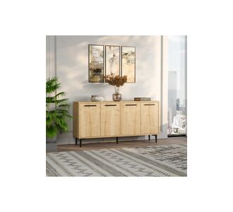 Stewehome κονσόλα 150 cm πολύχρηστο ντουλάπι έπιπλο τηλεόρασης γωνιά καφέ 150x36x75 cm 262443 |  Βιτρίνες - Έπιπλα εισόδου στο espiti