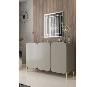 Stewehome Κονσόλα από σανίδα με πόδια και ράφια με πόρτα μοντέρνου στιλ 135x35x78 cm 332383 |  Βιτρίνες - Έπιπλα εισόδου στο espiti