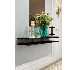 Stewehome Κονσόλα από λευκό και χρυσό μέταλλο 120x12x12 cm 349983 |  Βιτρίνες - Έπιπλα εισόδου στο espiti