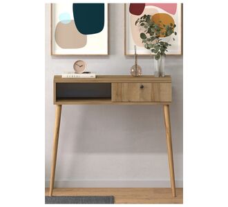 Stewehome Σκανδιναβικού στιλ κονσόλα με πόδια 90x85x85 cm 433802 |  Βιτρίνες - Έπιπλα εισόδου στο espiti